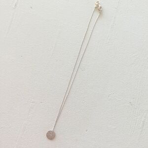 Silpada silver disc pendant necklace